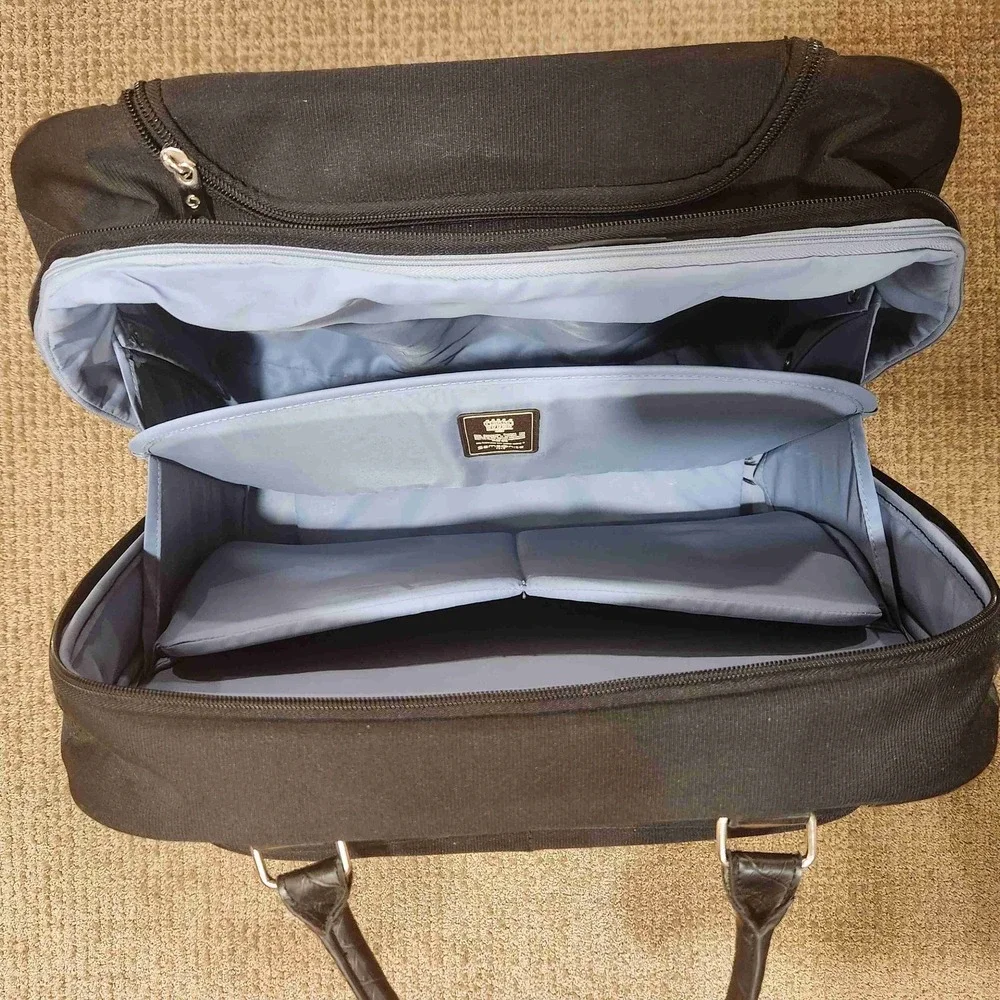 Samsonite Roller Bag Black Overnight Suitcase Briefcase Luggage